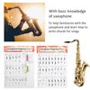 Sax Fingering Chart, Basics Guide Exercise Clear Printing Sax Beginner Guide for Beginners