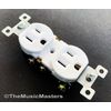 White AC Electric Power Duplex Wall OUTLET RECEPTACLE Residential Replacement