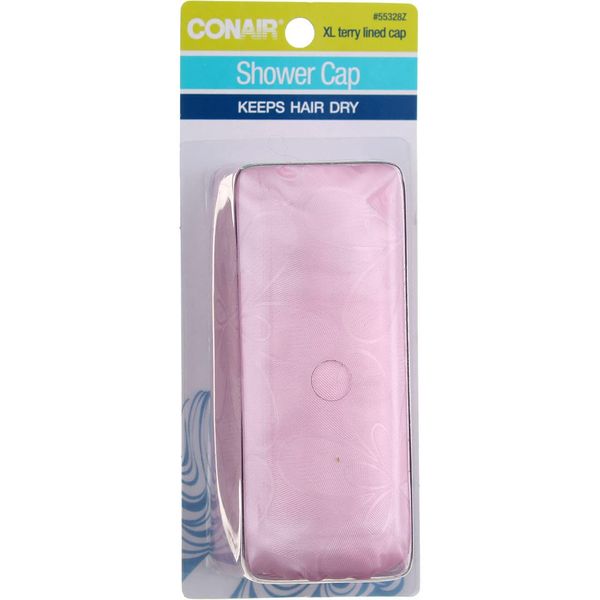 Conair Terry Lined Showercap, 2.4 Ounce