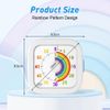 HOTUT 60 Minute Visual Timer for Kids,Visual Countdown Timer Clock Kids Timer,Pomodoro Timer with Rainbow Pattern,Desk Timer Kids Time Management Tools,Non-Ticking 60 Minute Visual Countdown Timers