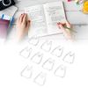 100Pcs Cute Tooth Shaped Paper Clips - Memo Note & Bookmark Clips for School & Office