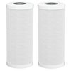 (2 PACK) Fil-Fresh 5 Micron 4.5"x20" CTO Carbon Water Filter Replacements