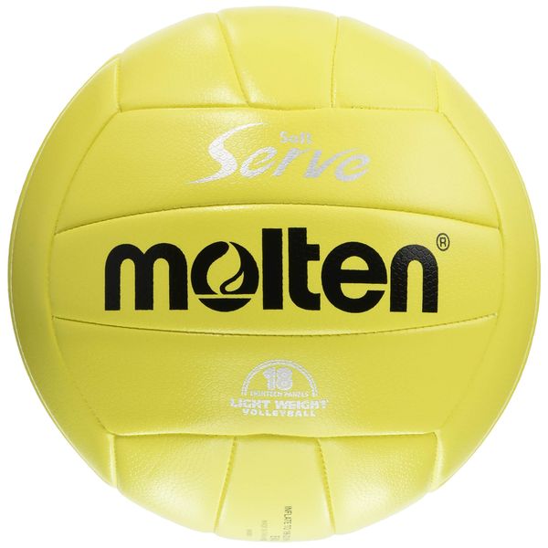 Molten EV4L Volleyball Soft Serve Lightweight No. 4 Ball, Lemon