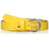 MGM Women's Coloured Basic Belt, yellow