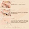 ukiss Palette Concealer 3 Colors High Cover Tight Double Ended Brush (01# Natural Beige)
