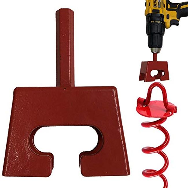 Keyfit Tools Ground Anchor Speed Staker Drill in Your Heavy Duty Spiral Ground Anchors in Seconds. Multi Functional Works On Dog Ties Tree Anchors Screw in Tent Stakes Solid Steel