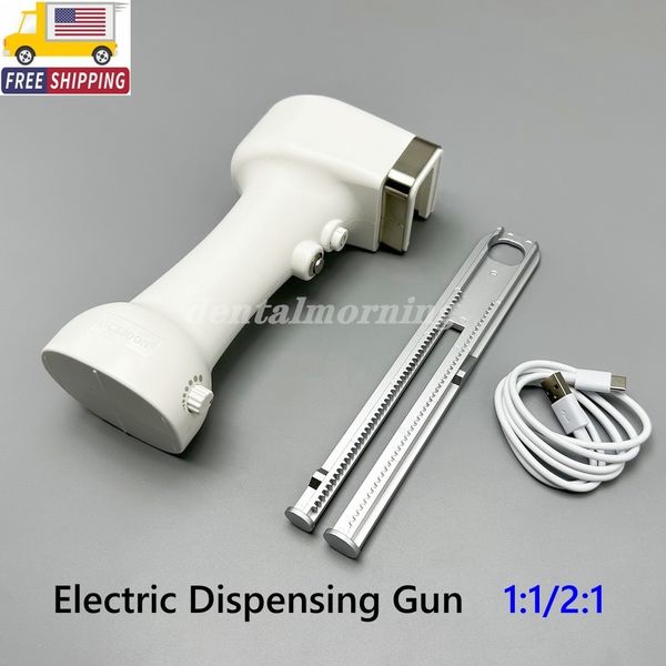 Dental Impression Mixing Dispenser Electric Automatic Dispensing Gun 50ml 1:1