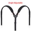 Big Teeth Golf Bag Shoulder Strap Double Padded Adjustable Angle and Length Replacement for Golf Bag Accessories 2 Hooks