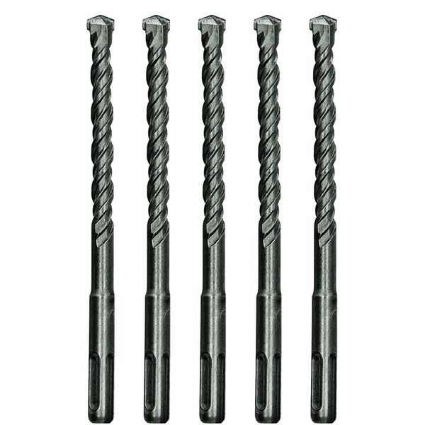 SDS-Plus Drill Bit 3/8" x 8" Rotary Hammer Bit Carbide Tip Drill Concrete-5Pcs