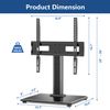 Table Top TV Stand Base with Universal Mount Bracket for 27" to 55" TVs