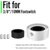 Footswitch Topper Guitar Pedal Button Caps with 3 Set Screws and Protective