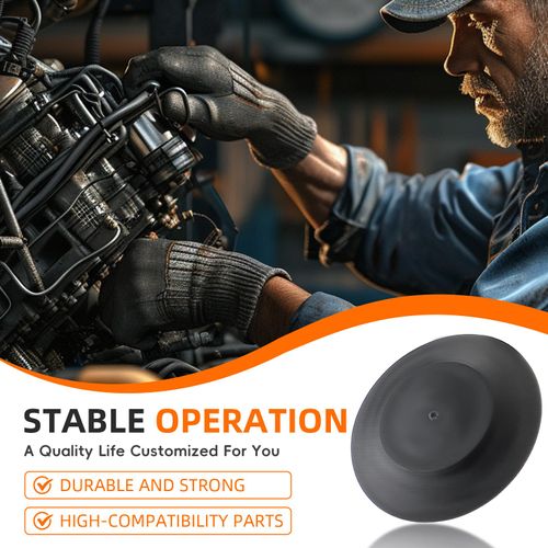 GoaMotors 50PCS- 1/2 0.5 inch Flush Sheet Metal Plugs, Black Plastic Body and Sheet Metal Hole Plug, Button Plugs with Flush-Type Heads