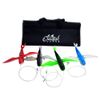 4 Pack Colored Flying Insane Tuna Marlin Lures Fully Rigged + Lure Bag