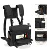 CURMIO Binoculars Storage Bag, Front Rack, Pushing Activity, Bird Watching, Large Capacity, Black