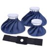 Generic 4-Pack Reusable Ice Cold Pack, Hot & Cold Therapy Bags, 3 Sizes (6"/9"/11"), Dark Blue