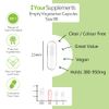 Your Supplements - Size 00 Empty Vegetarian Capsules (1000 Pack)