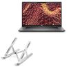 BoxWave Stand and Mount Compatible with Dell Latitude 7530 - Compact QuickSwitch Stand, Portable Multi Angle Viewing Foldable Riser - Metallic Silver