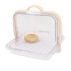 Beowanzk Bread Box to Keep Bread Fresh,Bread Bins for Kitchen,Bread Storage Containers,Transparent Breadbin with Dustproof Cover and Handle,BPA-Free