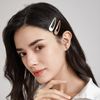 Dofash Snap hair clips metal grips 5cm/2in basic hair accessories 12pcs (Blonde 6pcs+light brown 6pcs)