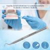 A2Z- 6pc Dental Pick Oral Care & Hygiene Hook Probe #23, Tooth Scraper Tartar & Plaque Remover Professional,Personal & Pet Oral Care Use - Tooth Cleaning at Home - 100% Stainless Steel, 5.5" Length