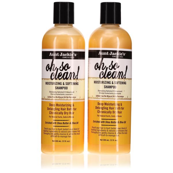 Aunt Jackies Oh So Clean Shampoo 12oz (354ml) (2 Pack)