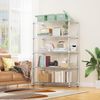 5 Shelf Metal Shelving Stackable Wire Shelves Racks 17.7"x 47.2"x 72.3" Chrome