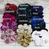Velvel Scrunchie, Orange 2pcs