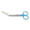 Bandage Scissors 5.5inch Angled Blades with Safety Probe Blue Coated Ring Handle