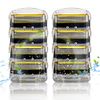 Gillette Compatible Pro Shield Replacement Blade, Manual, Razor, 8 Pieces, Men's Shaver Replacement Blade, Replacement Parts, Shaver Replacement Head, Razor Accessories, Shaver Accessories, Razor Accessories, 8 Replacement Blades