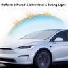 240T Car Sun Shade Windshield Sunshade for Tesla Model 3/Y Front Window UV Visor