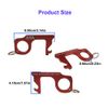 6 Pack Contactless Keychain Anti-Microbial Keychain No Touch Hand Tool Door Open