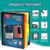 H4D 12 Pocket Poly Project Organizer, Spiral Multi Pocket Folder Organizer with Pockets, Multi-Subject Folder Notebook, Letter Size