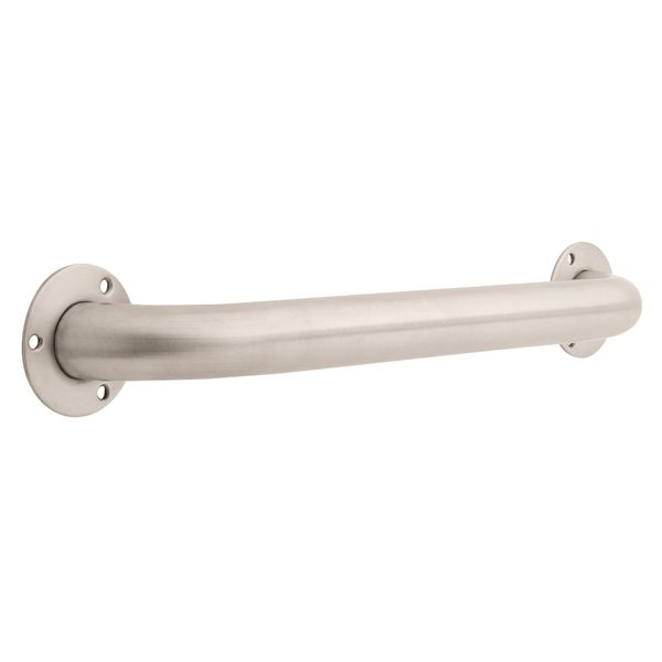 Delta Faucet D6318SS Wall Mounted 18" x 1-1/2" Exposed Screw Bathroom Grab Bar in Stainless Steel