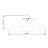 SEBSON Motion Sensor Flush-Mounted Ceiling Mounting Indoor Programmable Infrared Sensor Range 8 m / 360° Installation Motion Sensor LED Suitable 3-Wire