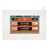 Personalised Tennis Scoreboard Clay Tea Towel Name & Opponent Sections Can Be Changed