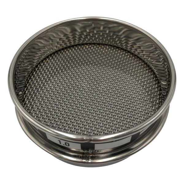 Sanpo Stainless Steel Sifter, 3.0 x 0.8 inches (75 x 20 mm), 0.04 inches (5 - 3294-29 mm)