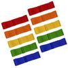 10 PCS 3 Legged Race Bands Three Legged Race Durable Firm Elastic Tie Rope Colorful 3 Leg Race Band for Kids Adult Outdoor Fun