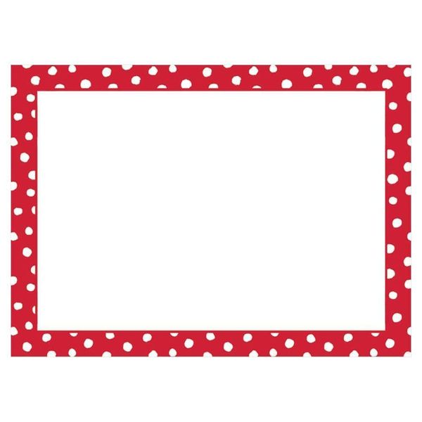 Caspari Small Dots Self -Adhesive Gift Tags in Red - 12 Per Package