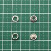 KUKU Koubou Ring Snap Buttons 50 Pairs Set (7mm, Silver)