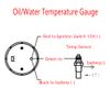 Mintice 2" Black Car Motor Digital Red LED Water Temp Gauge Meter