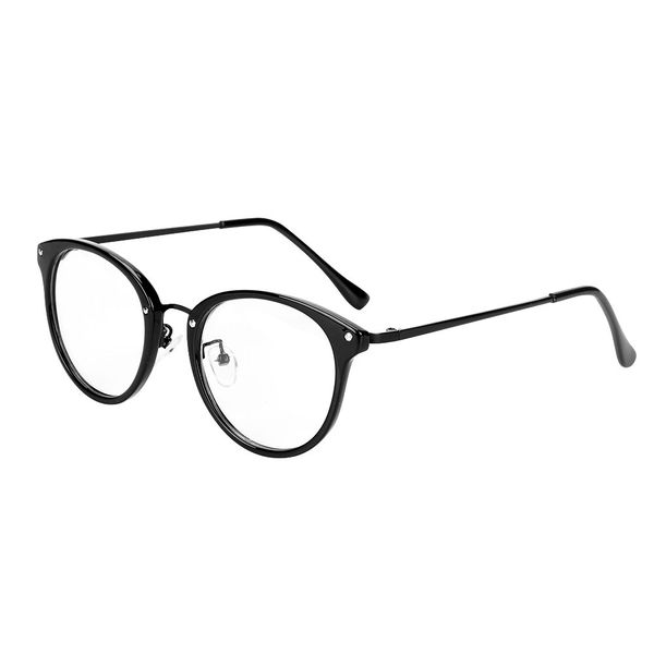 Retro Brille Student Lehrer Damen Herren Slim-Brille ohne stärke Nerdbrille Linsen Brillenfassung clear lens Dekobrillen fashion Streberbrille Transparente Lesebrille mit Brillenetui für Computer PC