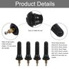 TPMS Tyre Valve Stems,4Pcs Rubber Sensor Valve Stem Snap In Type Tool for Car