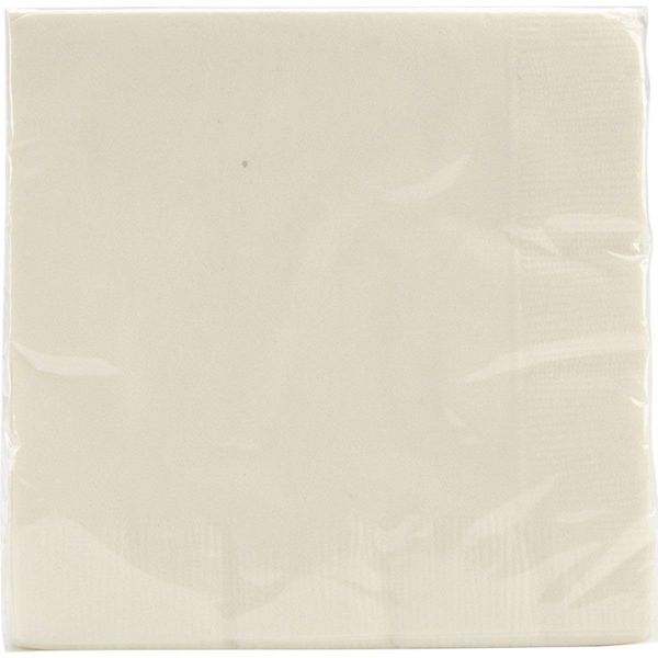 Beverage Napkins 5"X5" 50/Pkg-Ivory