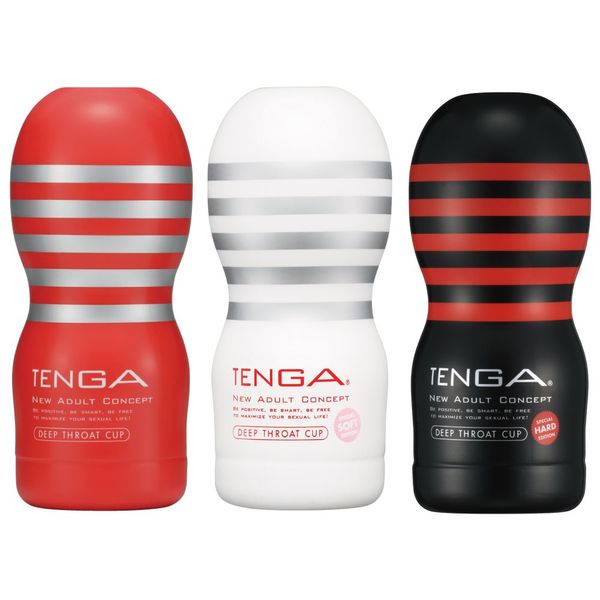 Tenga Deep Throat Cup Complete Set, 3 Types, Standard, Soft, Hard