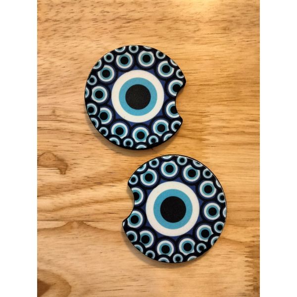 Evil Eye Car Coasters
