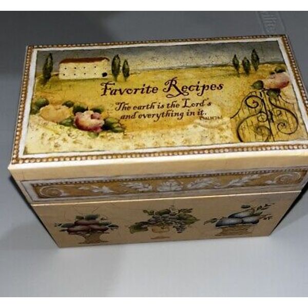 Brownlow Case Siena Favorite Recipes Box New