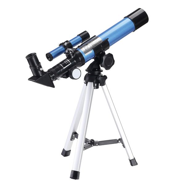 AOMEKIE Telescopes for Kids 40/400 with Tripod 2 Eyepieces Portable Telescopes for Astronomy Beginners with Finderscope and Compass for Kids Over 8 Years Old