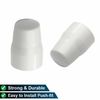 2 Pack Radiator Valve Cap - Universal Push-Fit White Plastic Radiator Cap