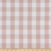 Picnic Gingham Yarn-Dyed Blush Pink/White, Fabric by the Yard