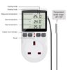 Diymore Digital Thermostat,230V Temperature Controller Socket Outlet,13A Timer Switch Plug with Sensor for Reptile Greenhouse Home Fermentation